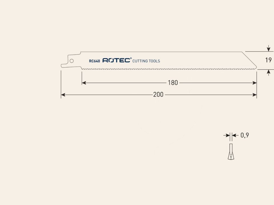 Reciprozaagblad RC640