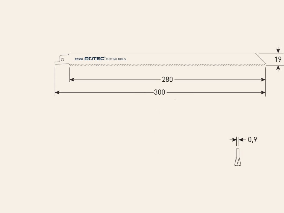Reciprozaagblad RC550