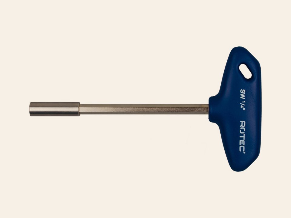 T-Sleutel bithouder 1/4”, magnetisch