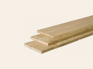Blank vuren steigerplank fijnbezaagd