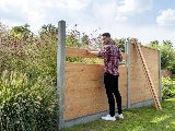 Betonpalen grijs met Diamantkop, foto 2