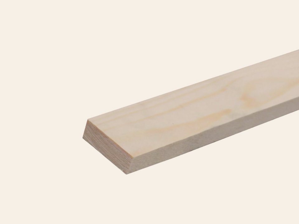 Blank vuren vloerhout geschaafd 21 × 145 mm