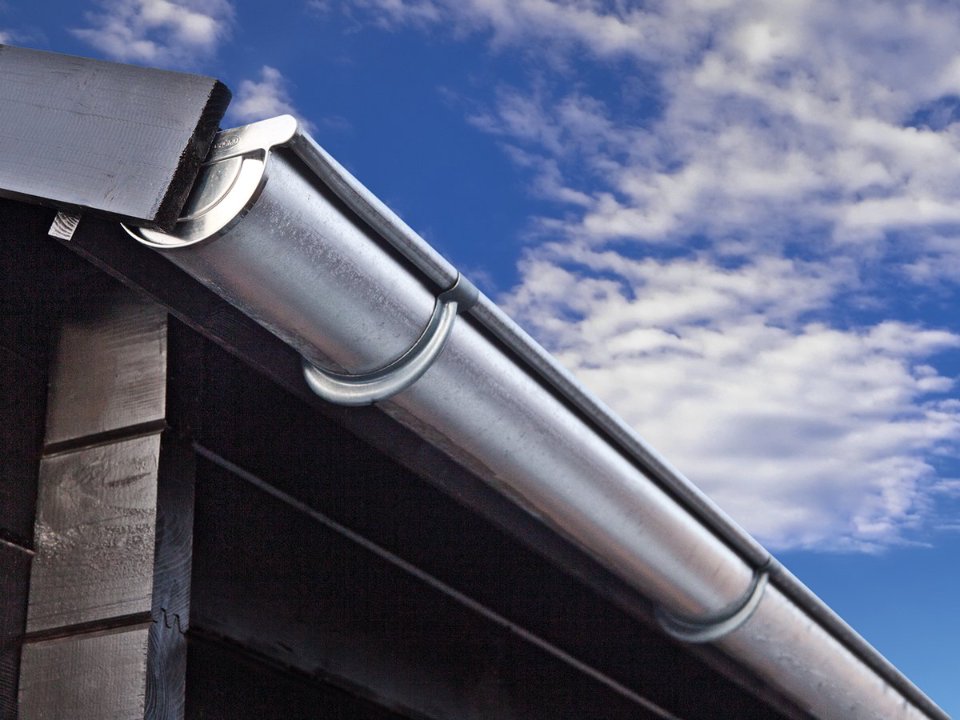Dakgootset, verzinkt, 125 mm, blokhut Skyler