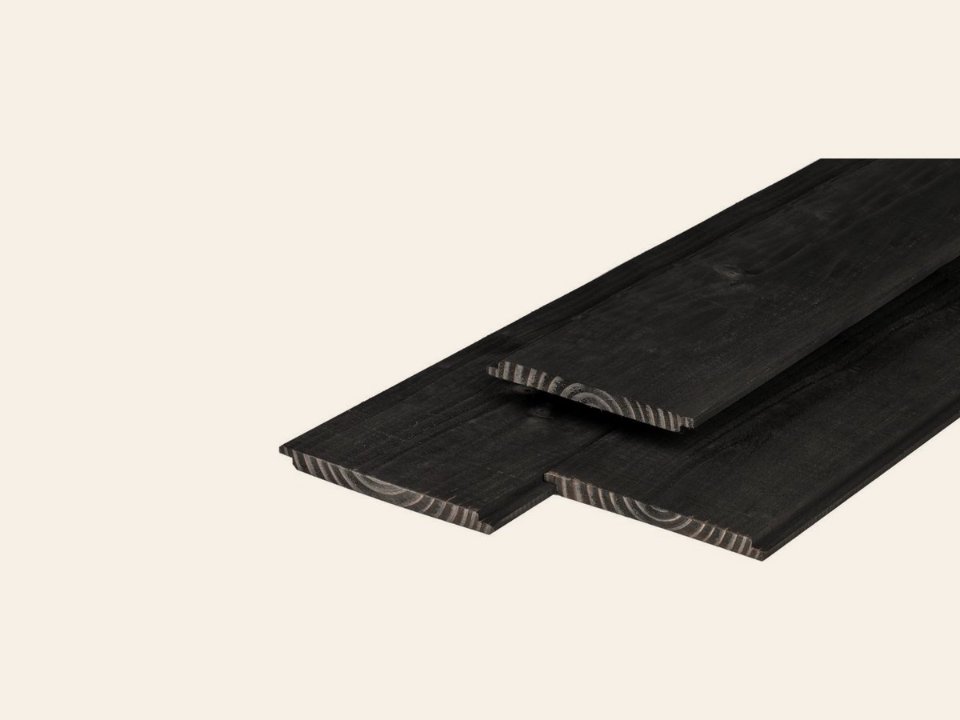 Douglas wand wisselsponning verticaal zwart gespoten, excl. regelwerk