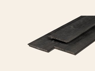 Douglas wand wisselsponning verticaal zwart geïmpregneerd, excl. regelwerk